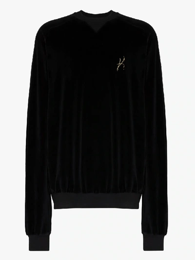 Shop Haider Ackermann Oversized Embroidered Sweatshirt In Black