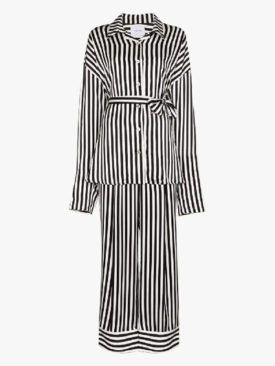 Shop Sleeper Stripe Pyjamas In Black