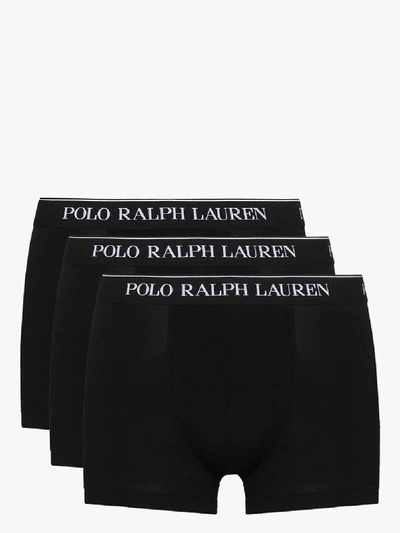 Shop Polo Ralph Lauren Cotton Boxer Briefs Set In Black