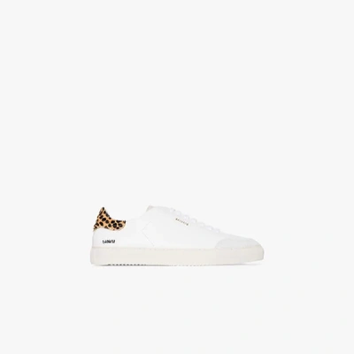 Shop Axel Arigato And Brown Clean 90 Leather Sneakers In White