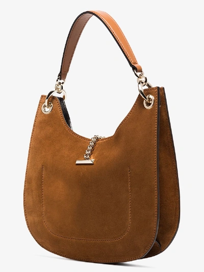 Shop Jimmy Choo Mittelgrosse 'varenne' Schultertasche In Brown