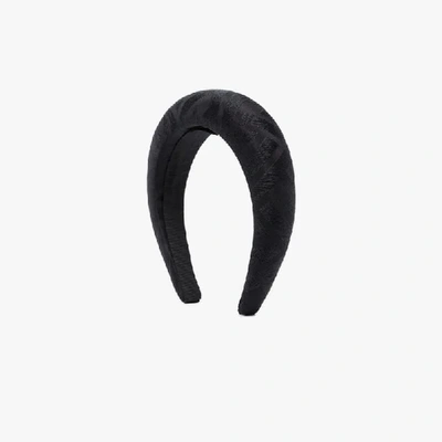 Shop Fendi Haarband Mit Ff-logo In Black