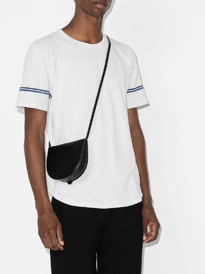 Shop Saint Laurent Destroyed Cotton T-shirt In White