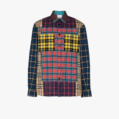 Shop Burberry Tindall Checked Shirt In Red