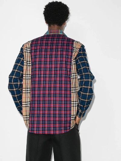 Shop Burberry Tindall Checked Shirt In Red