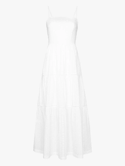 Shop Heidi Klein Fraser Island Tiered Maxi Dress In White