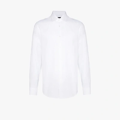 Shop Hugo Boss Jango Cotton Shirt In White