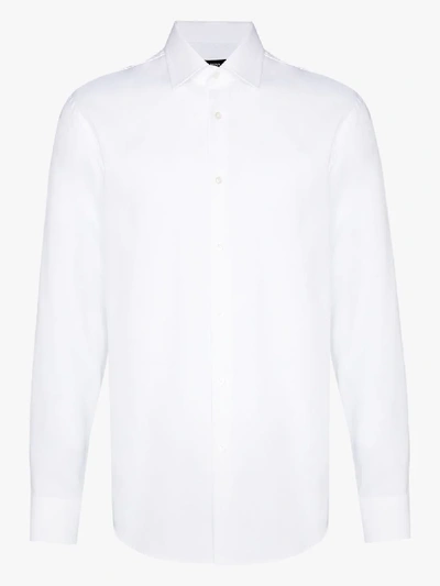 Shop Hugo Boss Jango Cotton Shirt In White