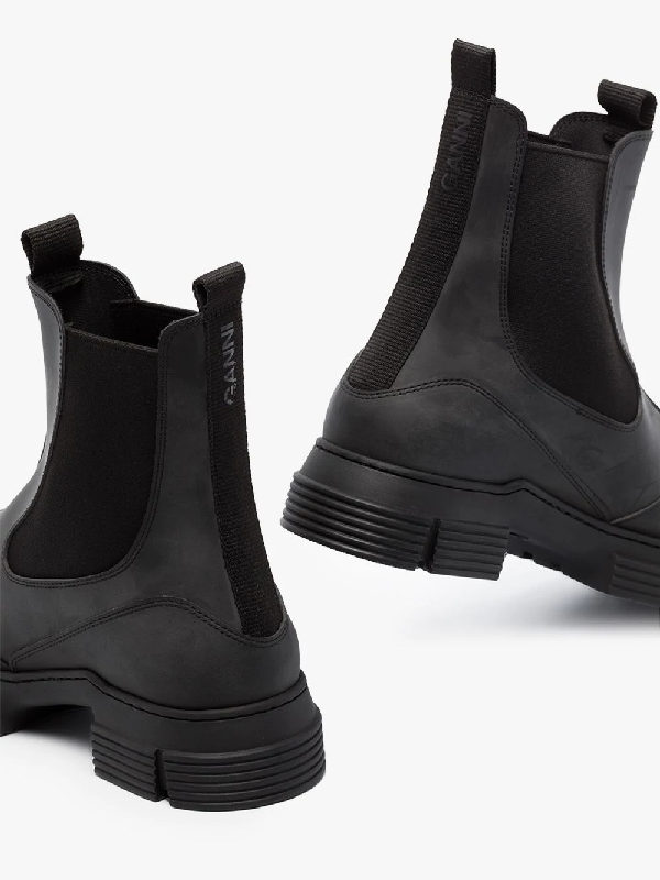 ganni boots nubuck