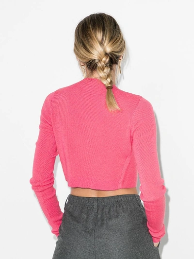 Shop Gauge81 Durham Cropped Cashmere Sweater In Pink