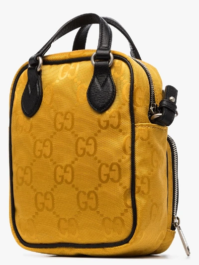 Shop Gucci Off The Grid Gg Supreme Messenger Bag In Yellow