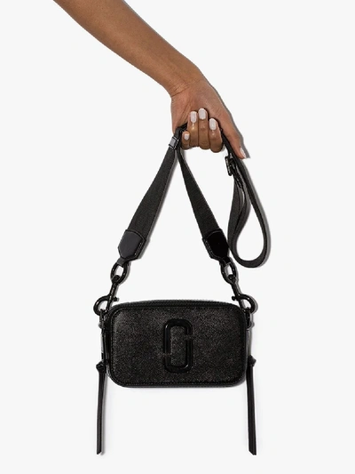 Marc Jacobs Black The Snapshot Leather Cross Body Bag