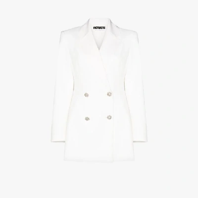 Shop Rotate Birger Christensen Fonda Blazer Mini Dress In White