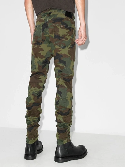 Shop R13 Skywalker Camouflage Distressed Jeans In Green