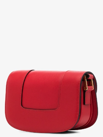 Shop Valentino Red Supervee Small Leather Shoulder Bag