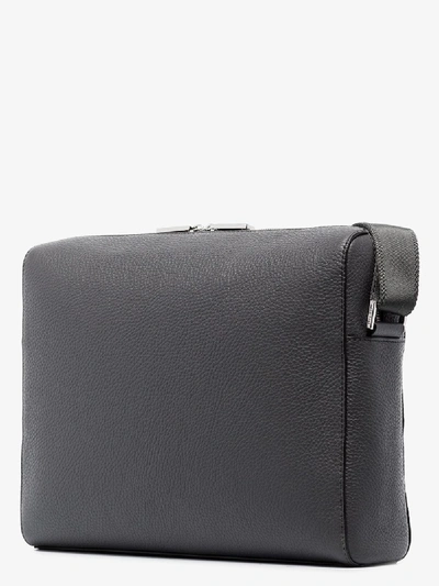 Shop Hugo Zipped Laptop Case In Grey