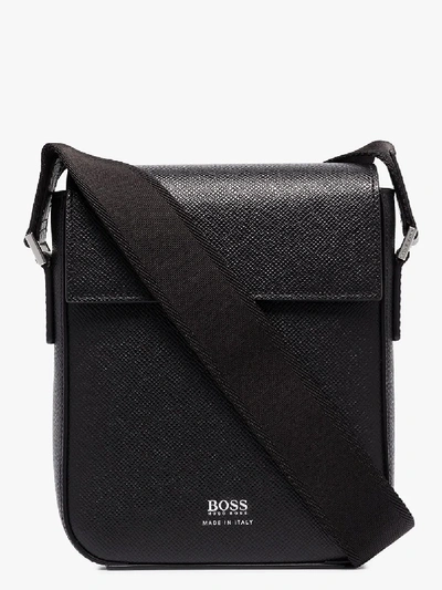 Shop Hugo Black Leather Cross Body Bag