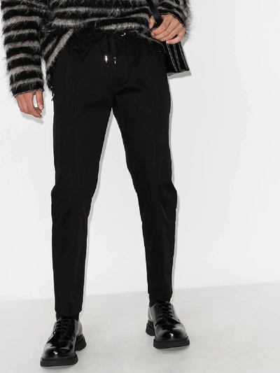 Shop Dolce & Gabbana Logo Plaque Track Pants In Black