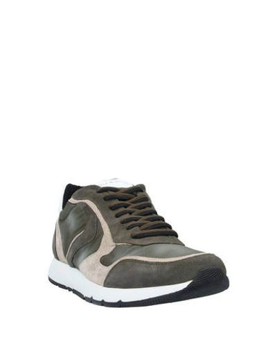 Shop Voile Blanche Sneakers In Military Green