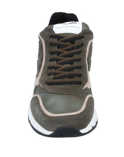 Shop Voile Blanche Sneakers In Military Green