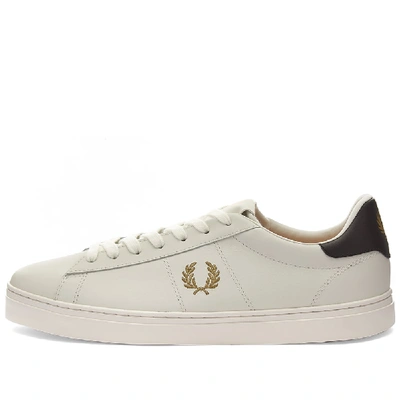 Shop Fred Perry Authentic Spencer Vulcanised Leather Sneaker In White