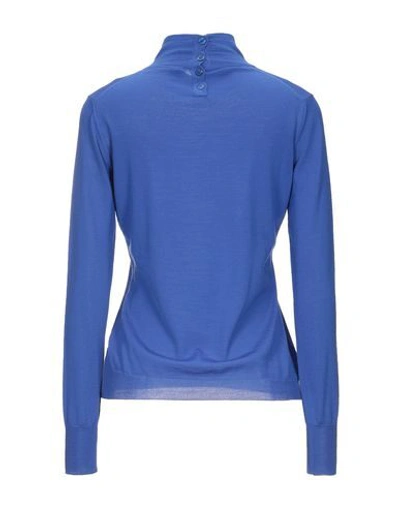 Shop Angelo Marani Turtleneck In Blue