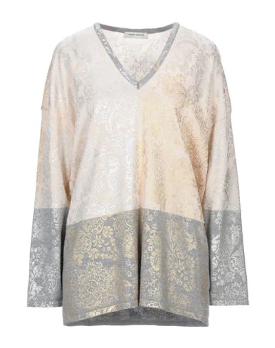 Shop Angelo Marani Sweaters In Sand