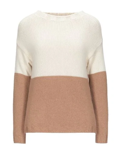 Shop Aragona Sweaters In Ivory