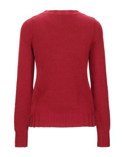 Shop Aragona Sweaters In Brick Red