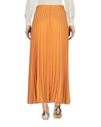 Shop Weekend Max Mara Midi Skirts In Orange