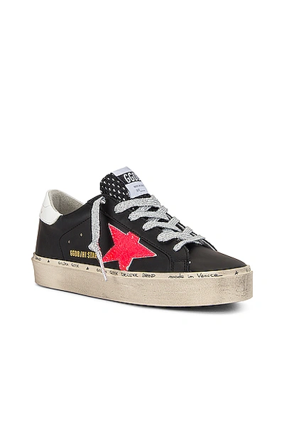 Shop Golden Goose Hi Star Sneaker In Black  Pink & White