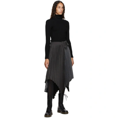 Shop Andersson Bell Brown And Blue Ingrid Double Skirt In Brown Check