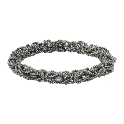 Shop Ugo Cacciatori Silver Byzantine Bracelet