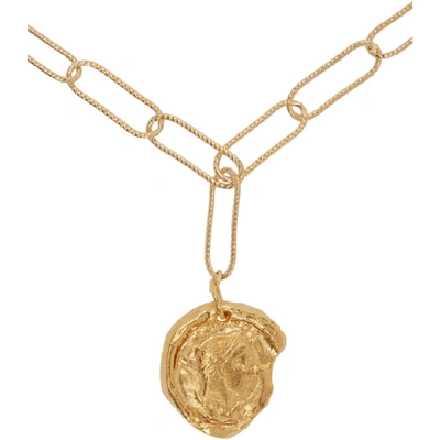 Shop Alighieri Gold The Peacekeeper Necklace