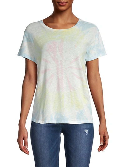 Shop Mother The Sinful Tie-dye T-shirt In Pink Multi