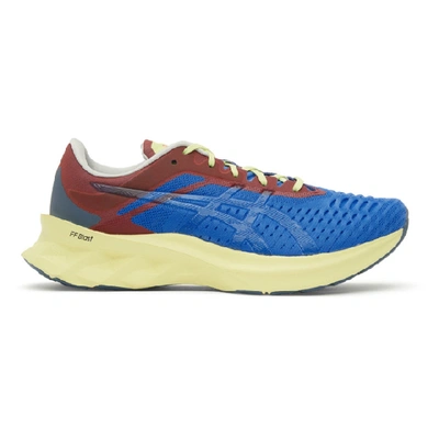 Shop Affix Blue And Red Asics Edition Novablast Sneakers