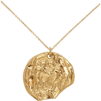 Shop Alighieri Gold The Kindred Souls Medallion Necklace