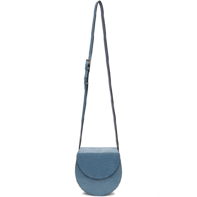 Shop Hunting Season Blue The Saddle Shoulder Bag In Sky Blue