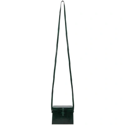 Shop Hunting Season Green 'the Mini Square Trunk' Shoulder Bag In Emerald