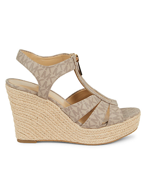 Michael Michael Kors Berkley Espadrille Wedge Sandals In Truffle | ModeSens