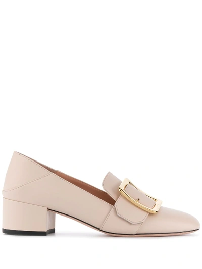 Shop Bally Janelle Buckled Pumps In Pink