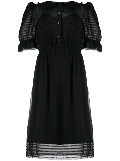 Shop The Marc Jacobs Puff Sleeve Dress In Black