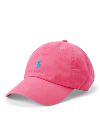 Shop Polo Ralph Lauren Men's Chino Ball Cap In Pink