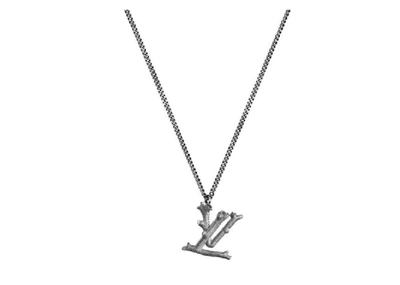 Lv wood necklace deals