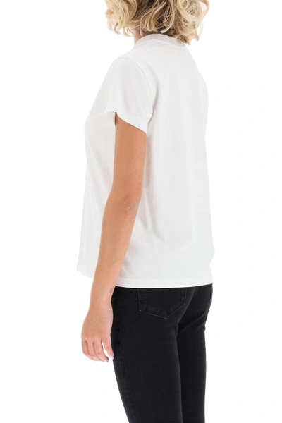 Shop Givenchy T-shirt With Vintage Logo In White,black