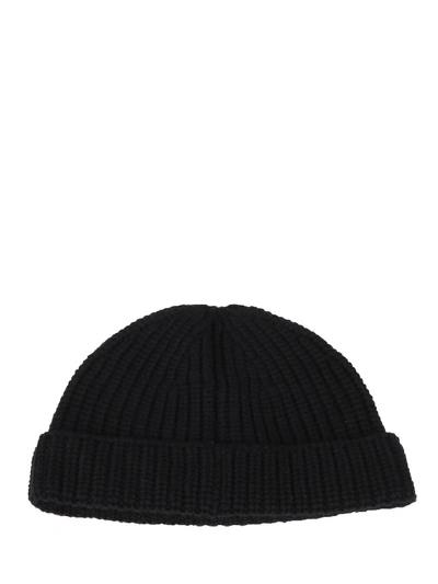 Shop Valentino Vltn Beanie Hat In Black