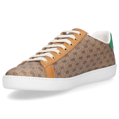 Shop Gucci Low-top Sneakers Ace Gg Disney X  In Beige