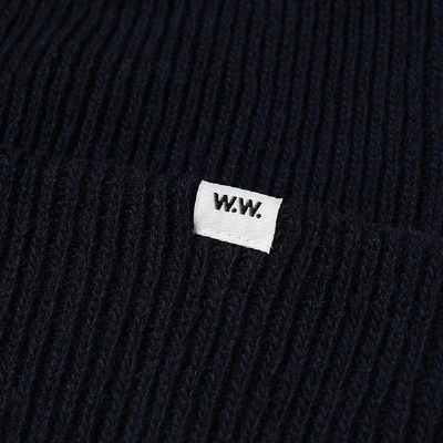 Shop Wood Wood Mande Beanie Hat In Blue