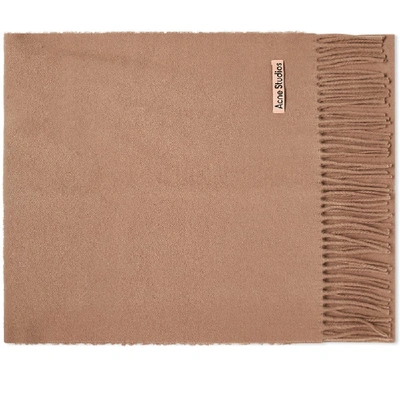 Shop Acne Studios Canada Narrow New Scarf In Brown