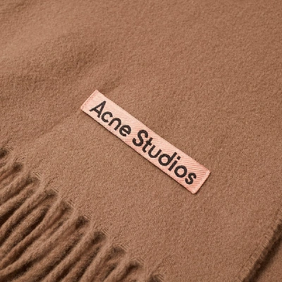 Shop Acne Studios Canada Narrow New Scarf In Brown